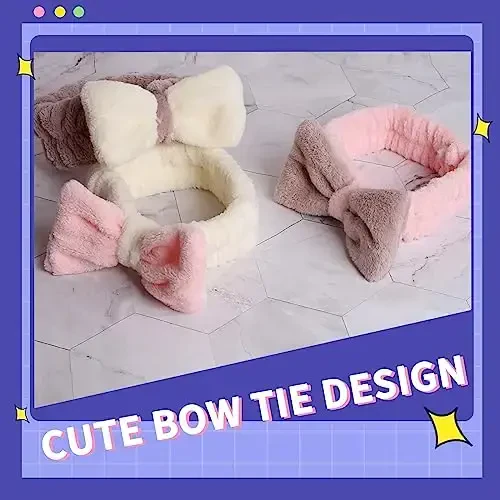 WSYUB Spa Headbands, Makeup Headbands,Bow Headband for Washing Face skincare headbands for women, Hair Bands - 6