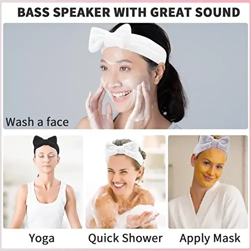 WSYUB Spa Headband, Makeup, Fluffy Makeup Headbands, Slumber Party Supplies, Facial Headbands Headband for Washing Face, Bow Hair Band - 6