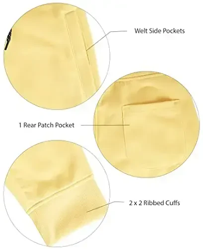 WT02 Erkaklar uchun kundalik asosiy jun sport shimlari, qulay va erkin sport shimlari - 5