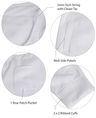 WT02 Mens Active Basic Fleece Joggers, Relaxed and Comfortable Sweatpants - 4