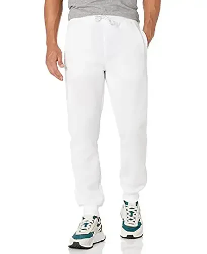 WT02 Men's Active Basic Fleece Joggers, Relaxed and Comfortable Sweatpants 
