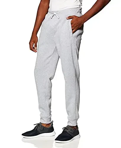WT02 Men's Active Basic Fleece Joggers, Relaxed and Comfortable Sweatpants - 2