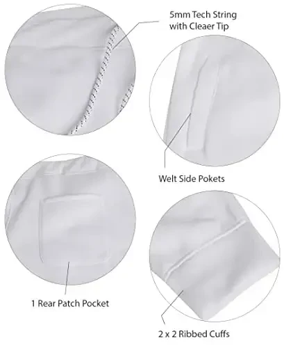 WT02 Men's Active Basic Fleece Joggers, Relaxed and Comfortable Sweatpants - 4