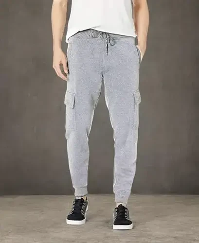 WT02 Men's Active Basic Fleece Joggers, Relaxed and Comfortable Sweatpants - 7