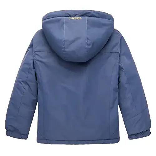 WULFUL Boy's Waterproof Ski Jacket Warm Fleece Hooded Winter Snow Coat - 2