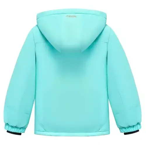 WULFUL Boy's Waterproof Ski Jacket Warm Fleece Hooded Winter Snow Coat - 2