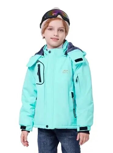 WULFUL Boy's Waterproof Ski Jacket Warm Fleece Hooded Winter Snow Coat - WULFUL (1)