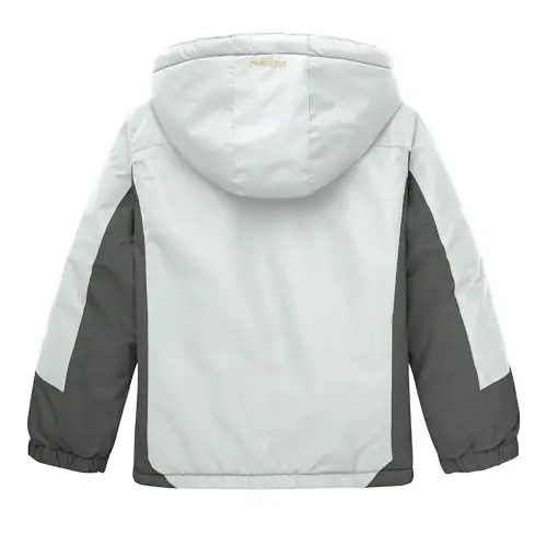 WULFUL Boy's Waterproof Ski Jacket Warm Fleece Hooded Winter Snow Coat - 3