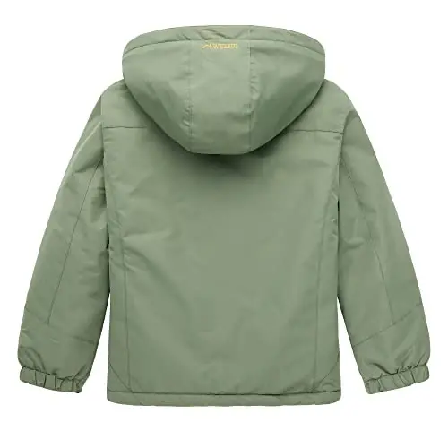 WULFUL Boy's Waterproof Ski Jacket Warm Fleece Hooded Winter Snow Coat - 2