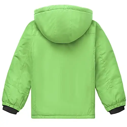 WULFUL Boy's Waterproof Ski Jacket Warm Fleece Hooded Winter Snow Coat - 3