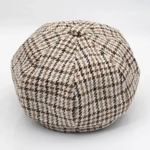 WULIQIUQIU Ayollar uchun Fransiz Bere Şapkalari Qishki Yangi Boy Kepka Bahor Tashqi Quyosh Şapkasi - 4