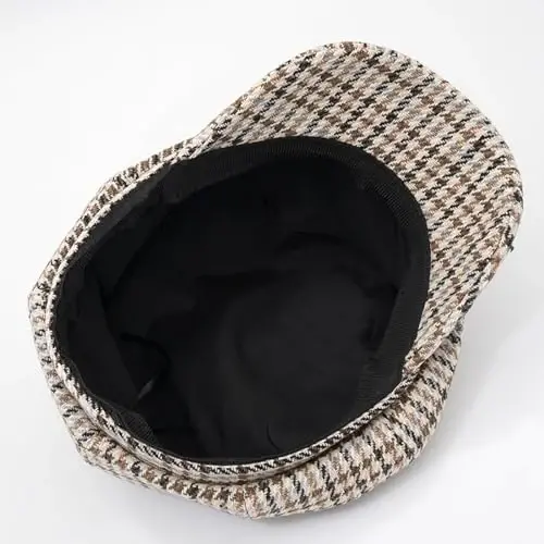 WULIQIUQIU Ayollar uchun Fransuz Beret Shlyapalari Qishki Gazetachi Kepkasi Bahorgi Ochiq Havoda Quyoshdan Saqlaydigan Shlyapa - 5