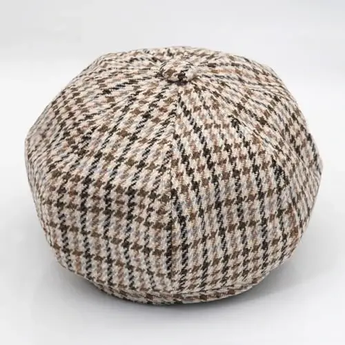 WULIQIUQIU French Beret Hats for Women Winter Newsboy Cap Spring Outdoor Sun Hat - 4