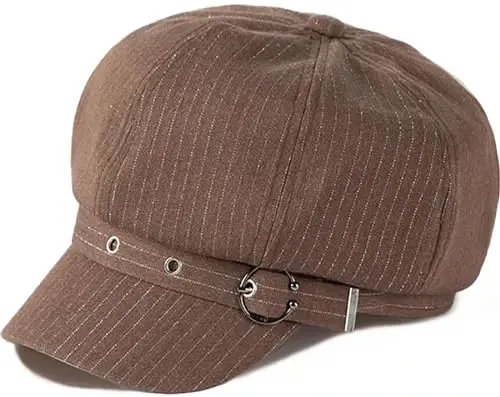 WULIQIUQIU French Beret Hats for Women Winter Newsboy Cap Spring Outdoor Sun Hat - 1