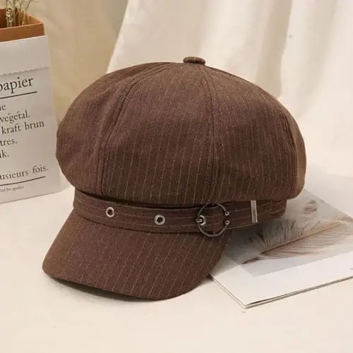 WULIQIUQIU French Beret Hats for Women Winter Newsboy Cap Spring Outdoor Sun Hat - 4