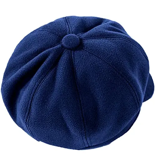 WULIQIUQIU Newsboy Caps for Women Classic Beret Hats Autumn Winter Cap | Adjustable, Breathable & Warm Retro 8-Panel Newsboy Hat, Lightweight Windproof for Daily Travel - 5