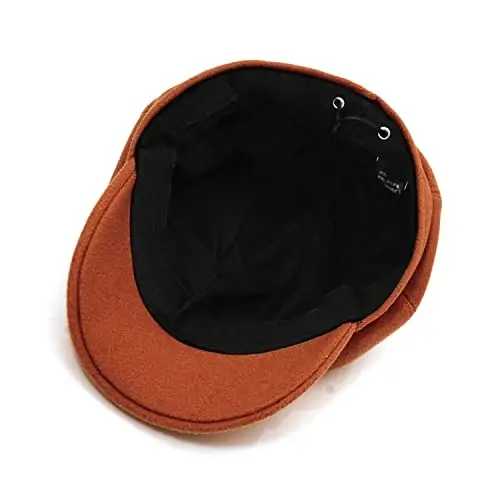 WULIQIUQIU Newsboy Caps for Women Classic Beret Hats Autumn Winter Cap | Adjustable, Breathable & Warm Retro 8-Panel Newsboy Hat, Lightweight Windproof for Daily Travel - 5