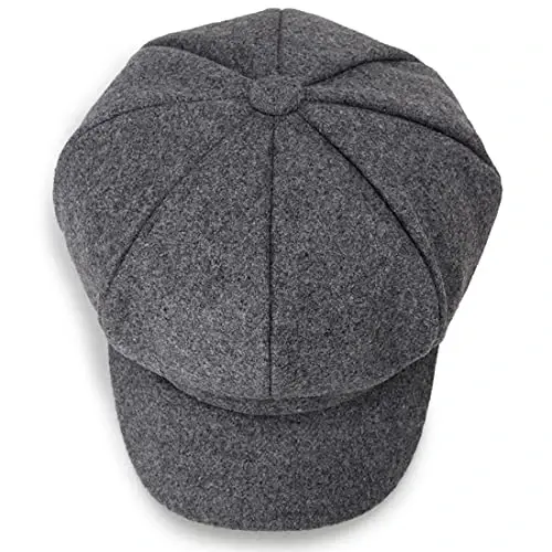 WULIQIUQIU Newsboy Caps for Women Classic Beret Hats Autumn Winter Cap | Adjustable, Breathable & Warm Retro 8-Panel Newsboy Hat, Lightweight Windproof for Daily Travel - 5