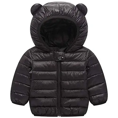 WUSENST Baby Boys Girls Winter Coats Hoods Light Puffer Down Jacket Outwear - WUSENST