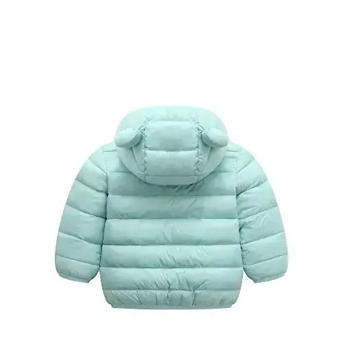 WUSENST Baby Boys Girls Winter Coats Hoods Light Puffer Down Jacket Outwear - 2