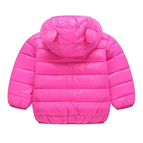 WUSENST Baby Boys Girls Winter Coats Hoods Light Puffer Down Jacket Outwear - 2