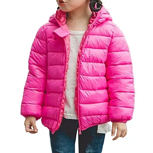 WUSENST Baby Boys Girls Winter Coats Hoods Light Puffer Down Jacket Outwear - 3