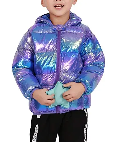 WUSENST Baby Boys Girls Winter Coats Hoods Light Puffer Down Jacket Outwear - 3