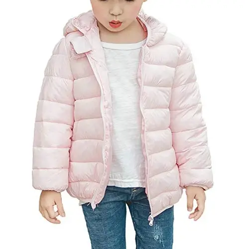 WUSENST Baby Boys Girls Winter Coats Hoods Light Puffer Down Jacket Outwear - 3