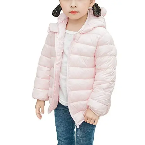 WUSENST Baby Boys Girls Winter Coats Hoods Light Puffer Down Jacket Outwear - 4