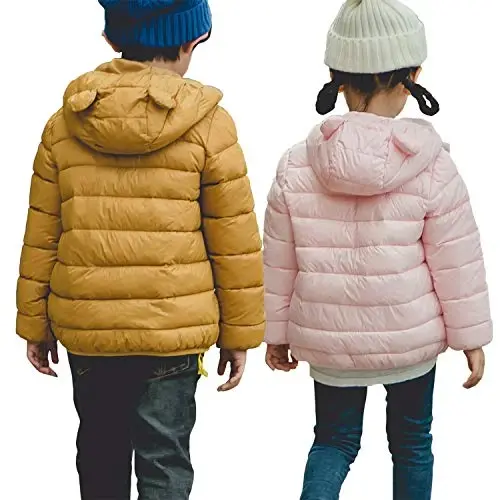 WUSENST Baby Boys Girls Winter Coats Hoods Light Puffer Down Jacket Outwear - 5