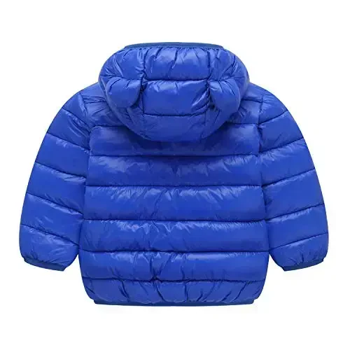 WUSENST Baby Boys Girls Winter Coats Hoods Light Puffer Down Jacket Outwear - 2