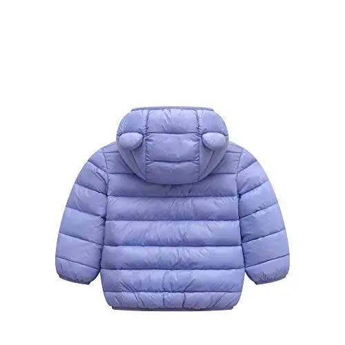 WUSENST Baby Boys Girls Winter Coats Hoods Light Puffer Down Jacket Outwear - 2