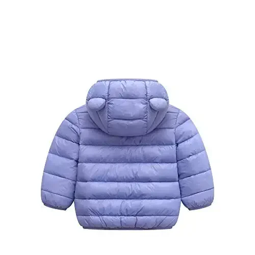 WUSENST Baby Boys Girls Winter Coats Hoods Light Puffer Down Jacket Outwear - WUSENST (1)