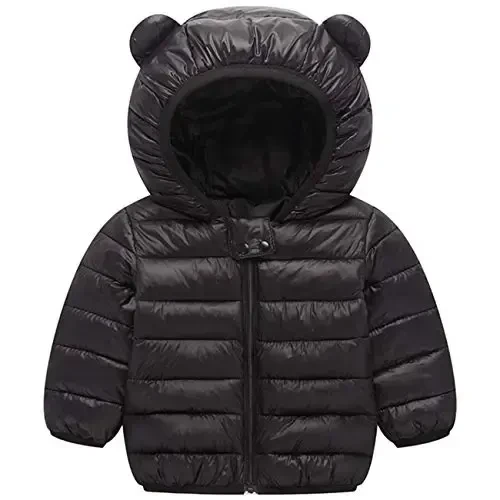 WUSENST Baby Boys Girls Winter Coats Hoods Light Puffer Down Jacket Outwear 