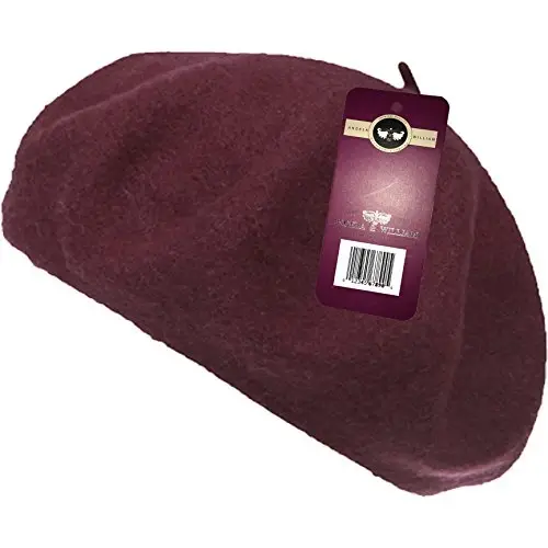 WW004 Winter 100% Wool Warm French Art Basque Beret Tam Beanie Hat Cap - 2