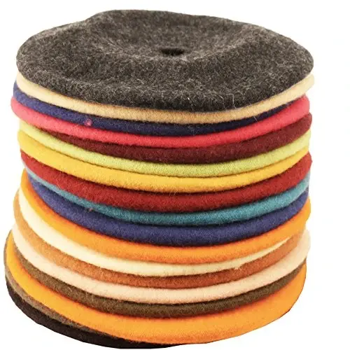 WW004 Winter 100% Wool Warm French Art Basque Beret Tam Beanie Hat Cap - 3