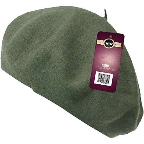 WW004 Winter 100% Wool Warm French Art Basque Beret Tam Beanie Hat Cap - 2