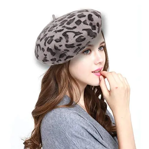 WW004 Winter 100% Wool Warm French Art Basque Beret Tam Beanie Hat Cap - 1