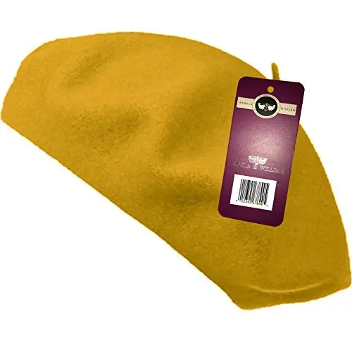 WW004 Qish 100% Junli Issiq Frantsuz San'at Bask Beret To'liq Beanie Shlyapa Shapka - 2
