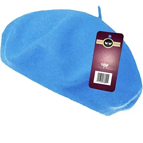 WW004 Winter 100% Wool Warm French Art Basque Beret Tam Beanie Hat Cap - WW004 (1)