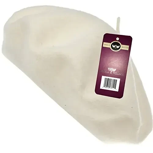 WW004 Winter 100% Wool Warm French Art Basque Beret Tam Beanie Hat Cap - WW004 (1)