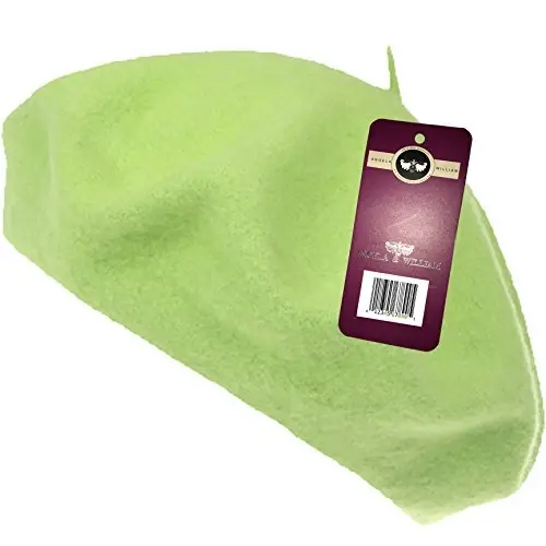 WW004 Winter 100% Wool Warm French Art Basque Beret Tam Beanie Hat Cap - WW004 (1)