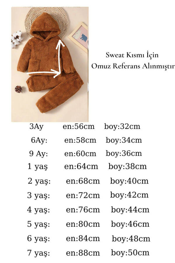 X Ipak Atlas Cho'ntaksiz Plush Kapüşonli Ikki qismli Kostyum - 16