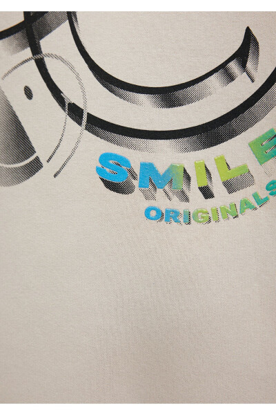 X Smiley Originals Baskılı Bej Sweatshirt 1s10124-70136 - Bej-70136 - 7