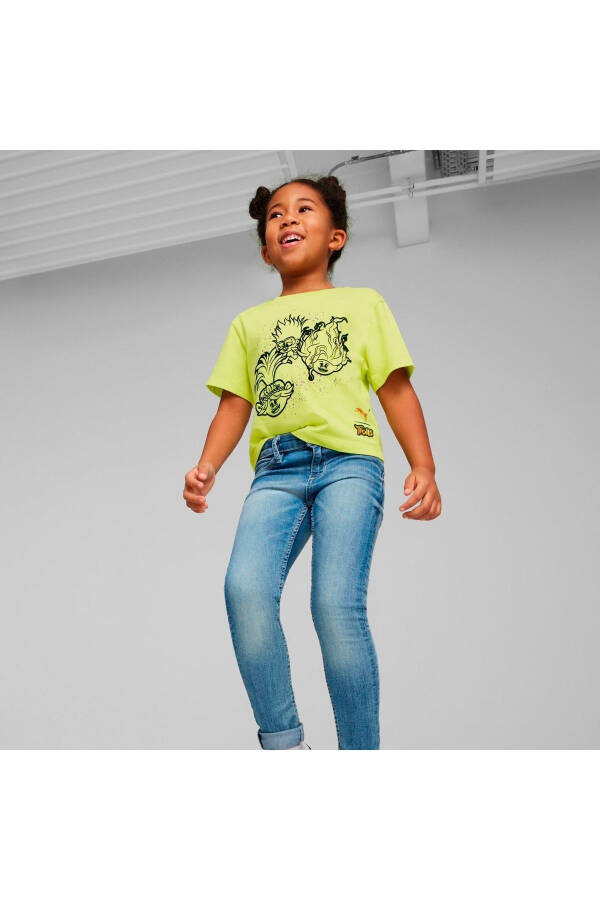 X Trolls Graphic Kız Çocuk Yeşil Yuvarlak Yaka Tişört - 2