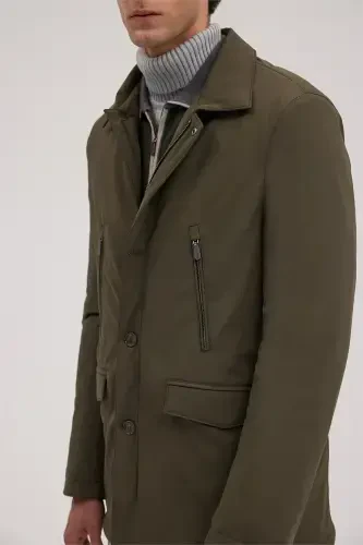 Хаки Comfort Fit Детская Воротник-стойка Куртка на молнии - 3