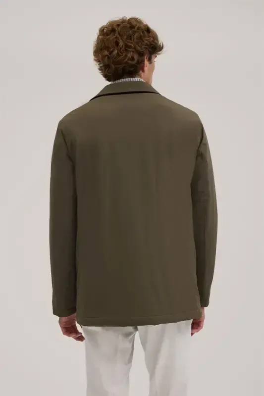 Хаки Comfort Fit Детская Воротник-стойка Куртка на молнии - 4