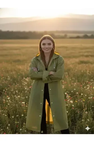 Хаки Ева Кума Күртке Су Рүзгар Гечирмез Ямурлук-Хаки - İMEXTECH (1)