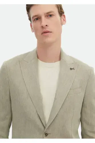 Хаки рангли Zeroweight Slim Fit пахта аралашмасидан тикилган куртка - 4