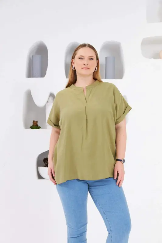 Хаким Яка Бюйюк Беден Блуз Олив - 1